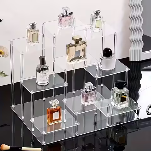 Acrylic Tiered Skincare and Perfume Organizer