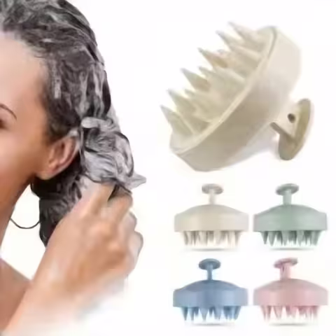 Silicone Scalp Massage Shampoo Brush