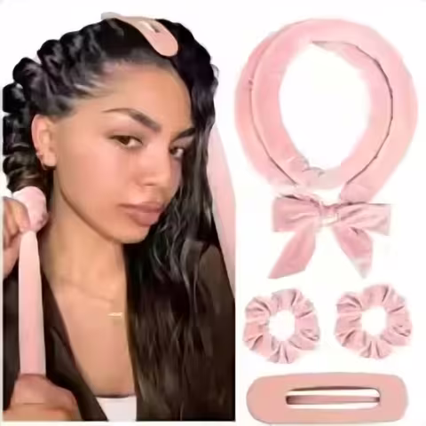Heatless Curling Rod Headband Set