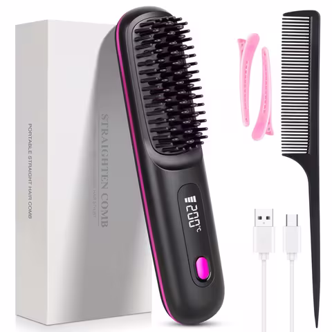 Cordless Ionic Hair Straightening Brush