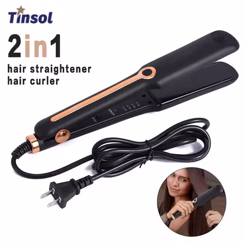 Tinsol 2-in-1 Hair Straightener & Curler