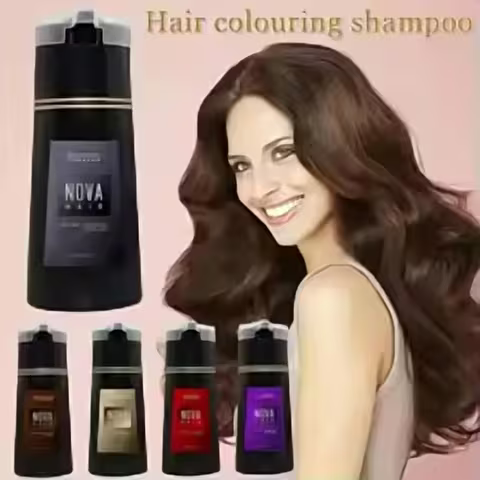 Nova 3-in-1 Black Hair Dye Shampoo