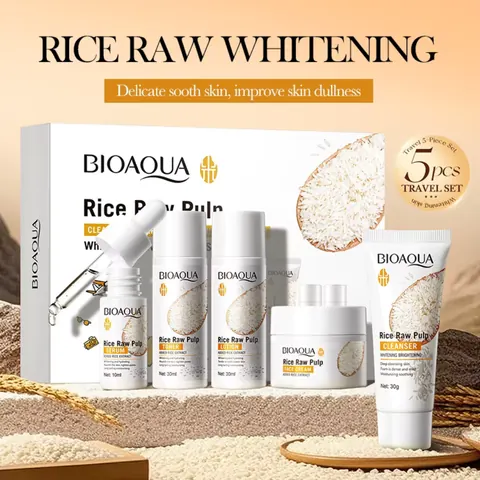 BIOAOUA Rice Glow Beauty Kit (5-in-1 Skincare Set)
