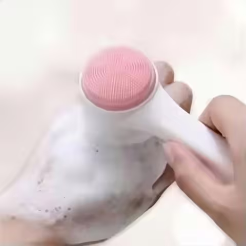Double-Sided Silicone Facial Cleansing Brush