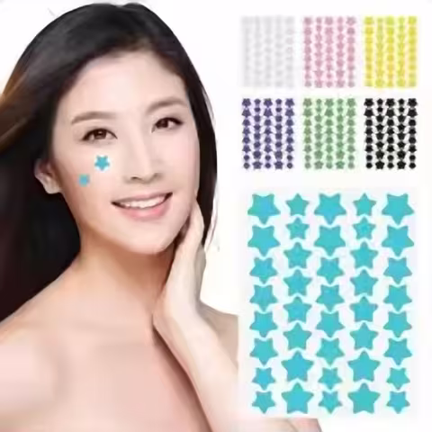 40-Piece Colorful Star Acne Patches
