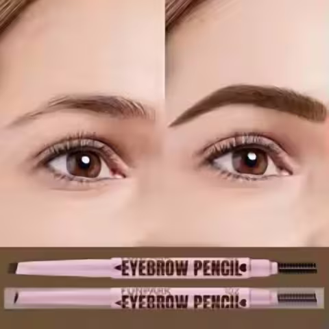 2-in-1 Waterproof Eyebrow Pencil Pen