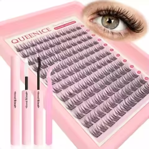 QUEENICE Wispy Fish-Tail Lash Clusters
